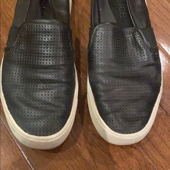 Vince Black Slip On Sneakers Size 6 - Picture 2 of 8